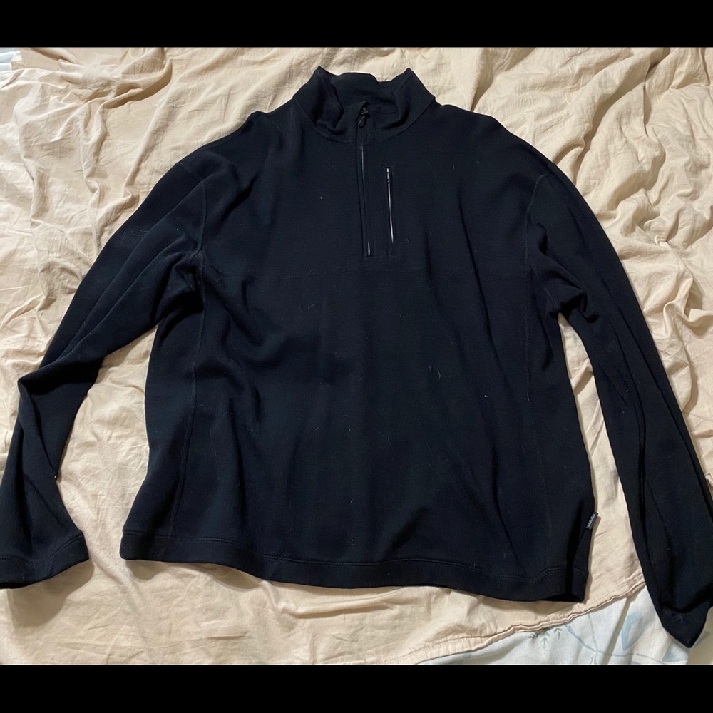 Men’s heavyweight wool underwear 2XL quarter zip